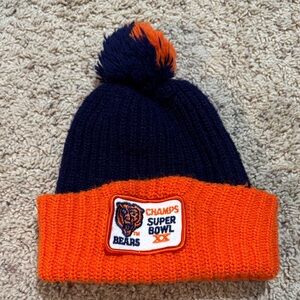 Super Bowl Knit Beanie - Navy and Orange